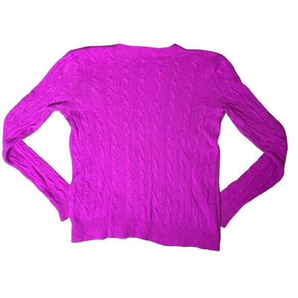 Polo Ralph Lauren Italian Cashmere Wool Cableknit Sweater | L - Picture 3 of 7
